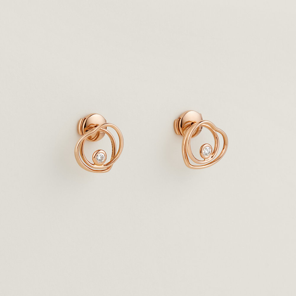 【HERMES】Vertige Coeur earrings, very small model Vertige Cœur earrings, very small model | Hermès Mainland China